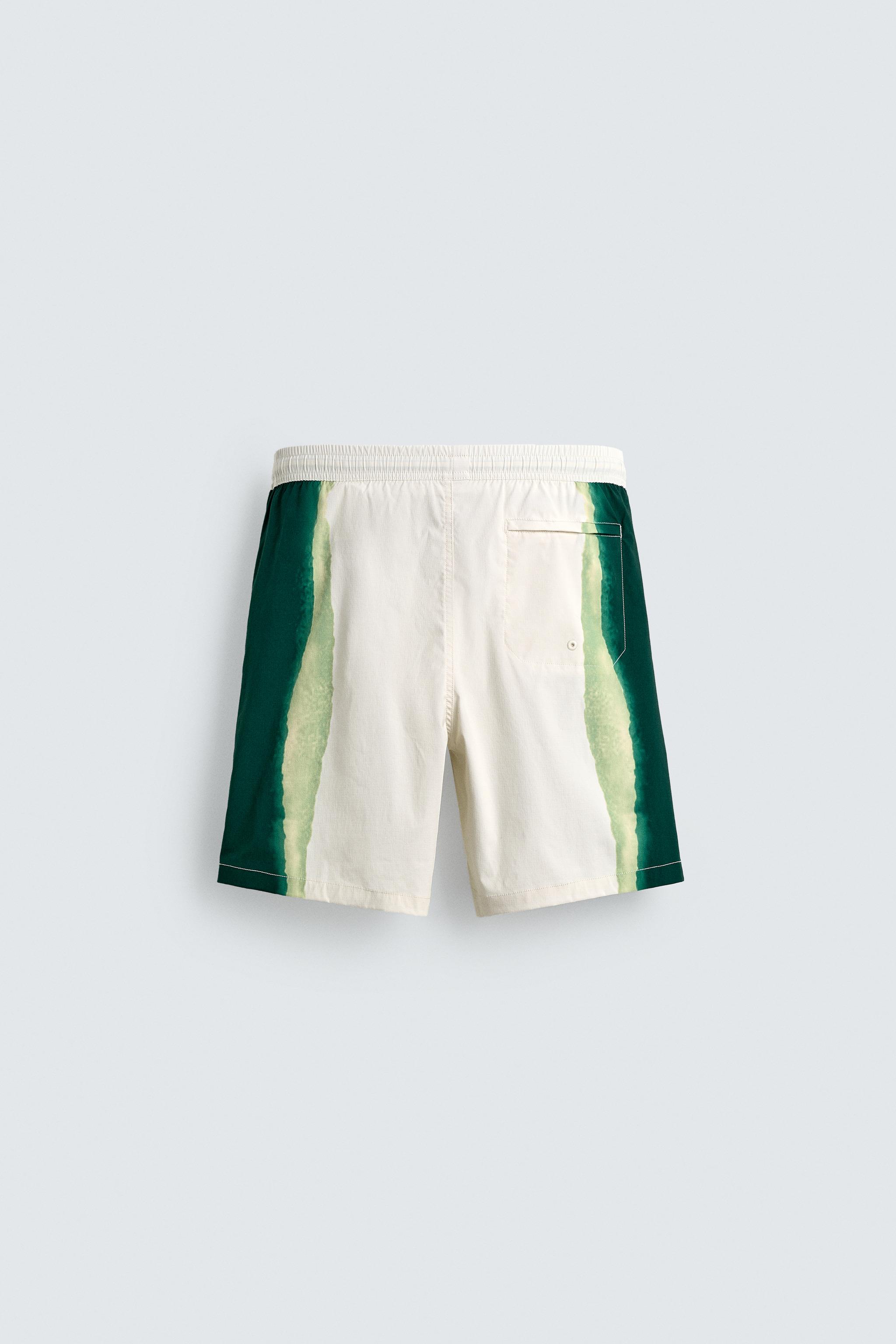 LONG STRIPED PRINT SWIMSUIT